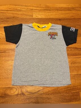 Pirates Vintage T Shirt Youth 8 Kids 90s Pittsburgh Baseball MLB Mighty Mac